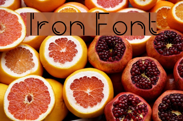 Iron Font examples