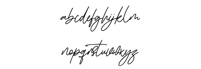 Ironhartley Free Regular Font LOWERCASE