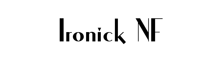 Ironick NF  Fuentes Gratis Descargar