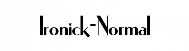 Ironick-Normal  नि: शुल्क फ़ॉन्ट्स डाउनलोड
