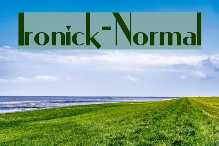 Ironick-Normal Font examples