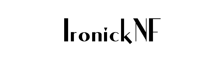 IronickNF  नि: शुल्क फ़ॉन्ट्स डाउनलोड