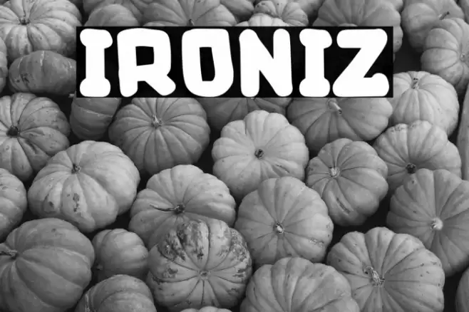 Ironiz Font examples
