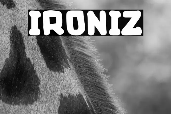 Ironiz Font examples