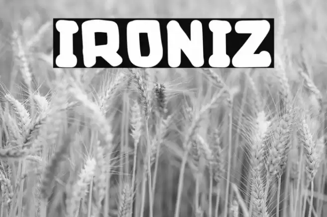 Ironiz Font examples