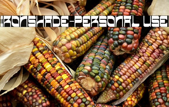 Ironshade-Personal use Caratteri examples