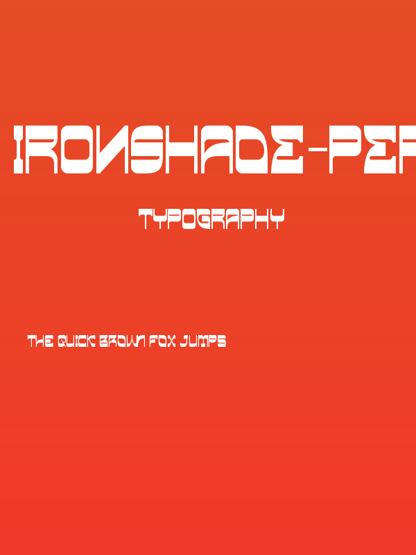 Ironshade-Personal use Poster