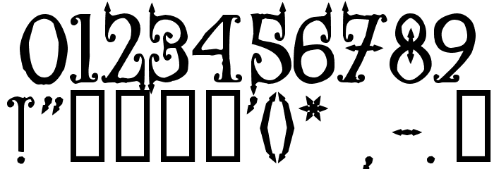 Ironworks!` Font OTHER CHARS