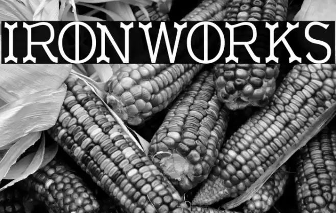 Ironworks Font examples