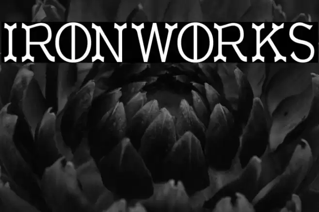 Ironworks Font examples