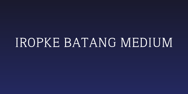 Iropke Batang Medium Social Header