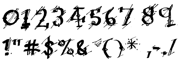 Irregular Ledger Regular Font OTHER CHARS
