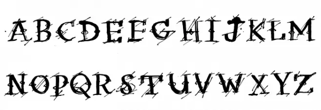 Irregular Ledger Regular Font Litere mari
