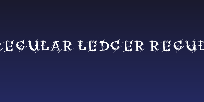 Irregular Ledger Regular Social Header