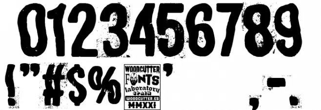 Irregular Poster Font OTHER CHARS