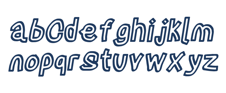 Irregular Tape Italic Lowercase