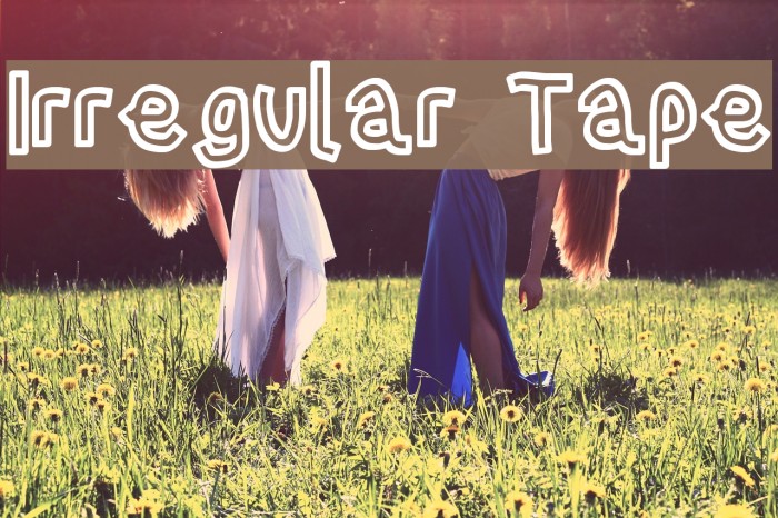 Irregular Tape Font examples