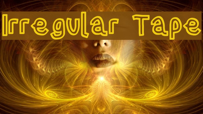 Irregular Tape Font examples