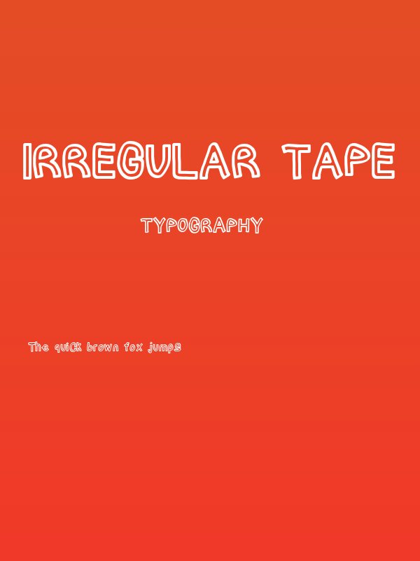 Irregular Tape Poster
