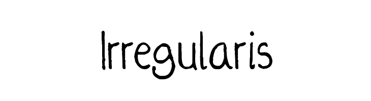 Irregularis Font