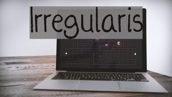 Irregularis Font examples