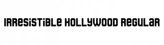 Irresistible Hollywood Regular  Скачать бесплатные шрифты
