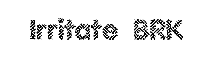 Irritate BRK Font