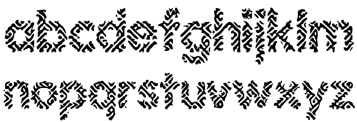 Irritate BRK Font LOWERCASE
