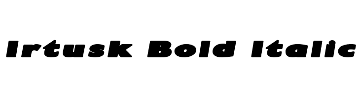 Irtusk Bold Italic Font