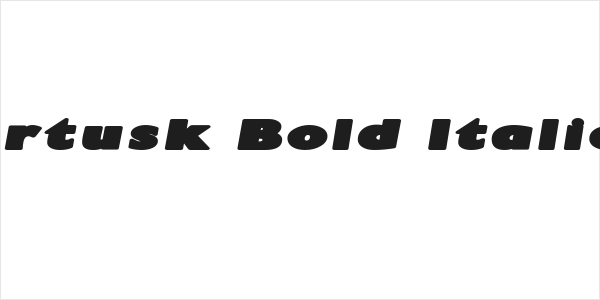 Irtusk Bold Italic Logo