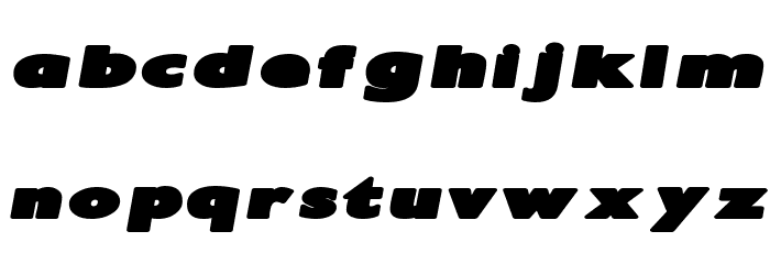 Irtusk Bold Italic Font LOWERCASE