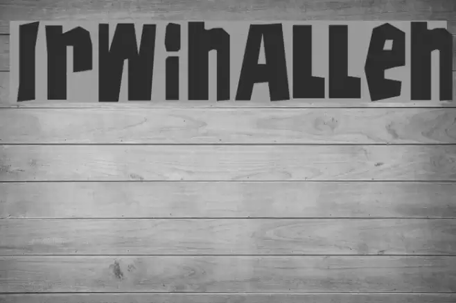 IrwinAllen Font examples