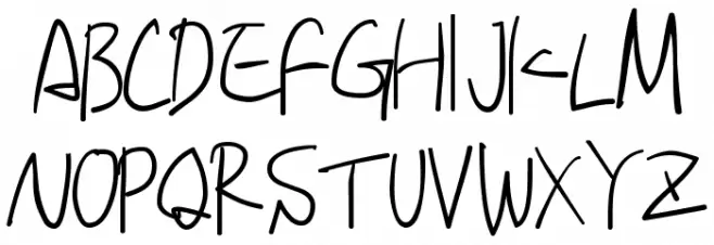 irie Schriftart Groß