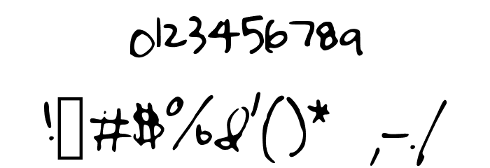 irisisweird Font OTHER CHARS