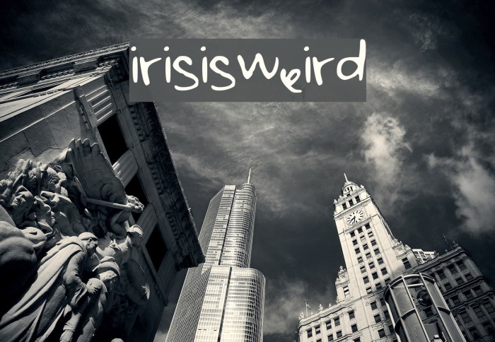 irisisweird Font examples