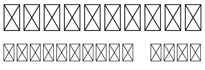 ISAKUNIKI Personaluse Font OTHER CHARS