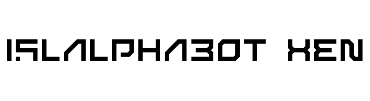 ISL_ALPHABOT XEN  Free Fonts Download