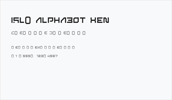 ISL_ALPHABOT XEN Business Card