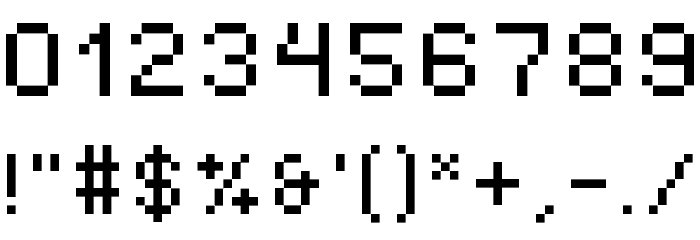 ISL_NANO Font OTHER CHARS