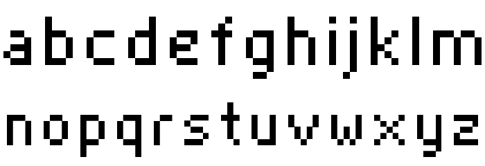 ISL_NANO Font LOWERCASE