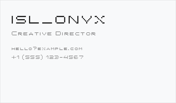 ISL_ONYX Business Card