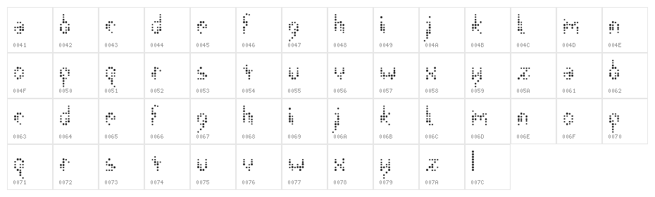 ISL_Sickness Character Map