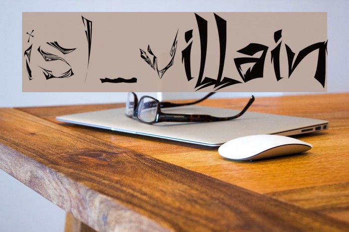 ISL_Villain Font examples