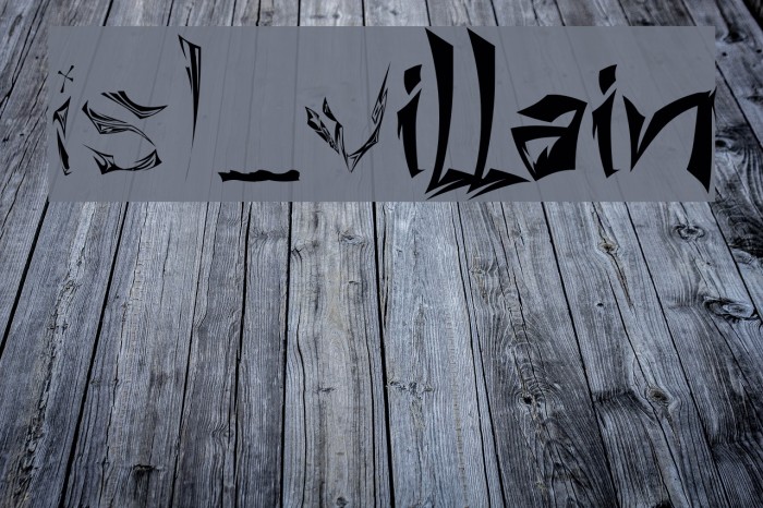 ISL_Villain Font examples