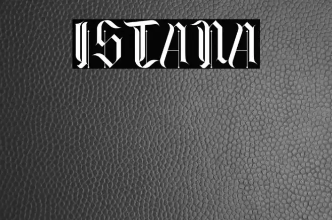 ISTANA Font examples