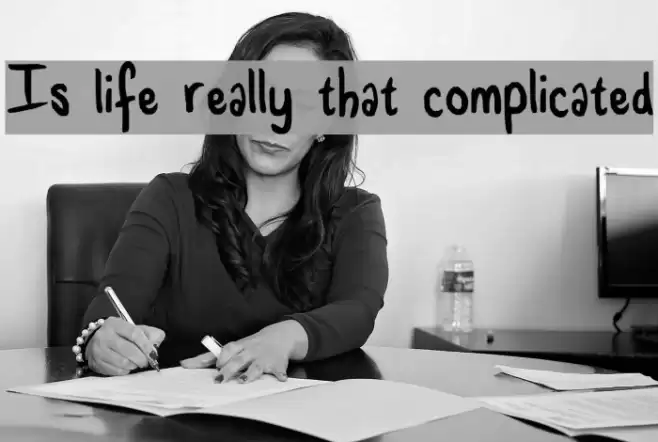 Is life really that complicated Font examples