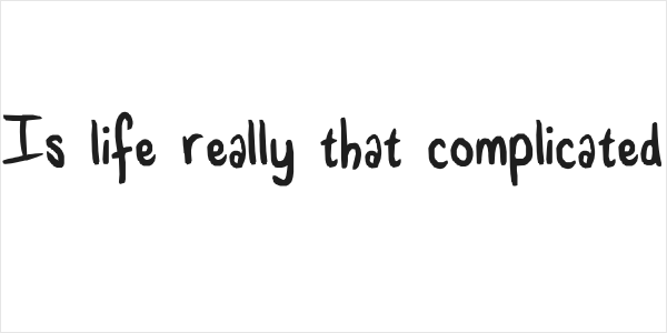 Is life really that complicated Logo