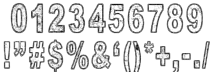 Is there anybody out there? Font OTHER CHARS