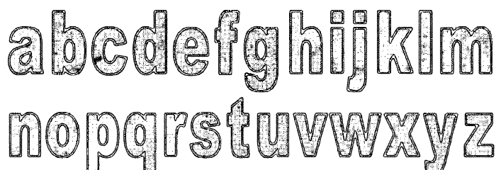 Is there anybody out there? Font LOWERCASE