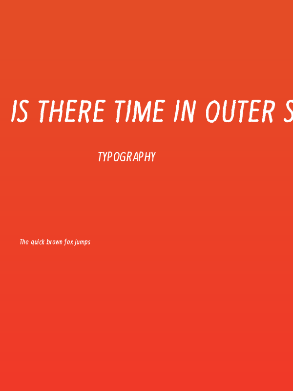 Is there time in outer space? Poster